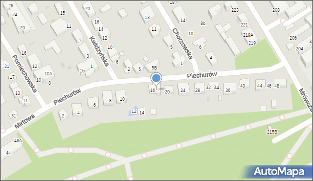 Warszawa, Piechurów, 18, mapa Warszawy