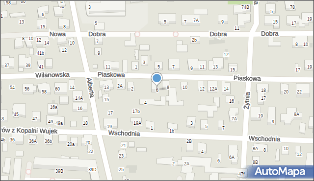 Warszawa, Piaskowa, 6, mapa Warszawy