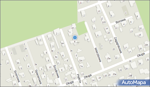 Warszawa, Piękna, 3A, mapa Warszawy