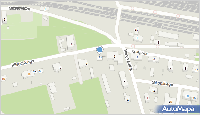 Węgliniec, Piłsudskiego Józefa, marsz., 2a, mapa Węgliniec