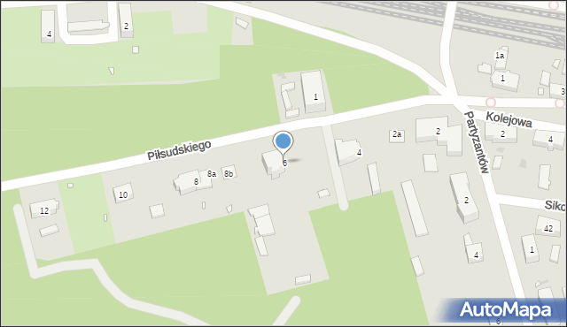 Węgliniec, Piłsudskiego Józefa, marsz., 6, mapa Węgliniec