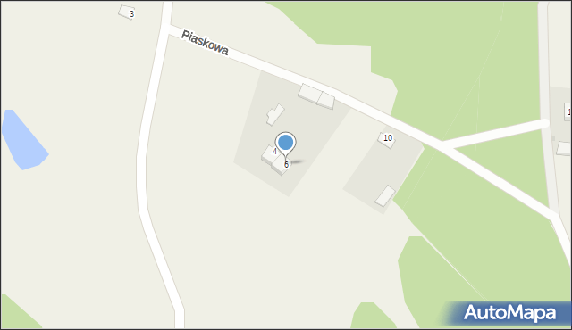 Widzówek, Piaskowa, 6, mapa Widzówek