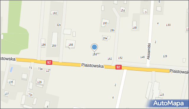 Wielgolas Brzeziński, Piastowska, 164, mapa Wielgolas Brzeziński