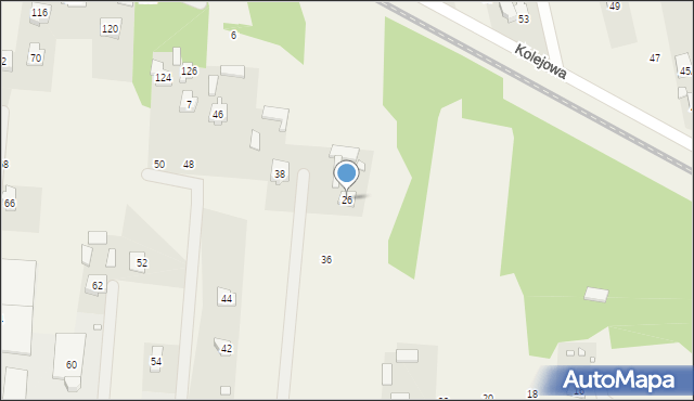 Wielgolas Brzeziński, Piastowska, 26, mapa Wielgolas Brzeziński