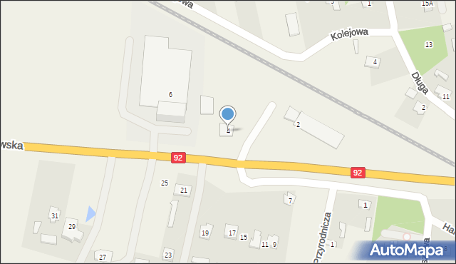 Wielgolas Brzeziński, Piastowska, 4, mapa Wielgolas Brzeziński