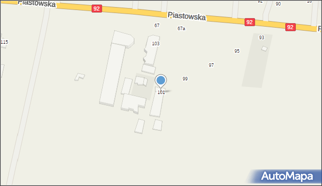 Wielgolas Duchnowski, Piastowska, 101, mapa Wielgolas Duchnowski