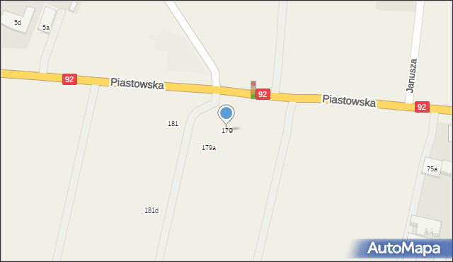 Wielgolas Duchnowski, Piastowska, 179, mapa Wielgolas Duchnowski