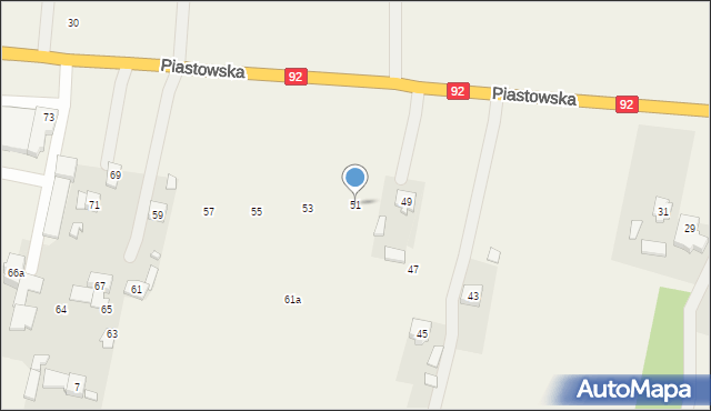 Wielgolas Duchnowski, Piastowska, 51, mapa Wielgolas Duchnowski