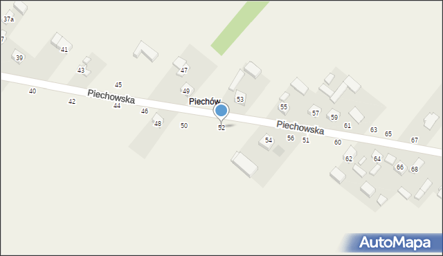 Wierzchlas, Piechowska, 52, mapa Wierzchlas