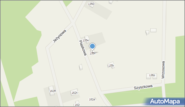 Wierzchucino, Piaskowa, 34, mapa Wierzchucino