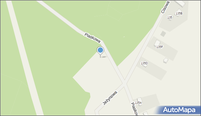 Wierzchucino, Piaskowa, 45, mapa Wierzchucino