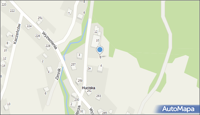 Wilkowice, Pieczarkowa, 6, mapa Wilkowice