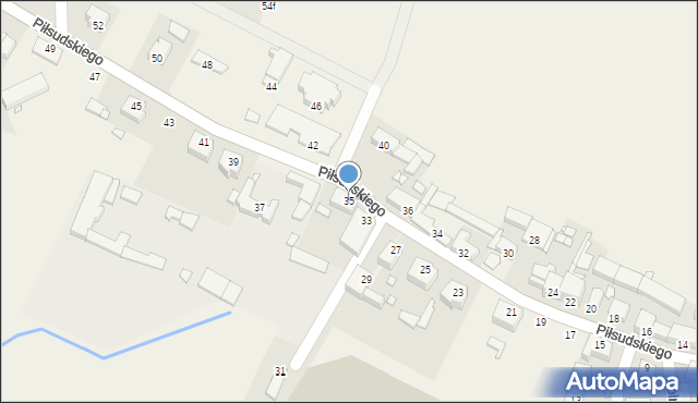 Wińsko, Piłsudskiego Józefa, marsz., 35, mapa Wińsko