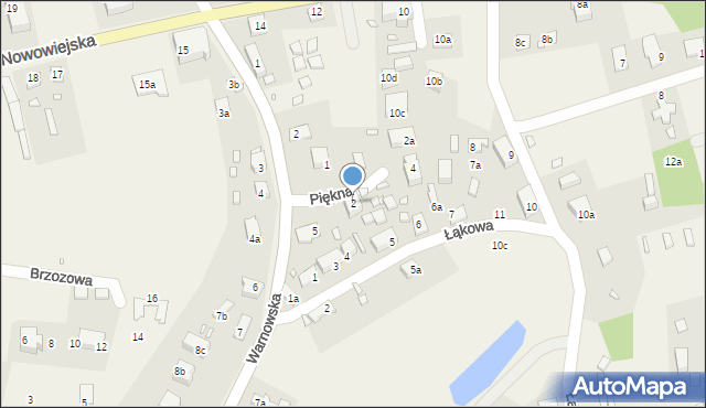 Wisełka, Piękna, 2, mapa Wisełka