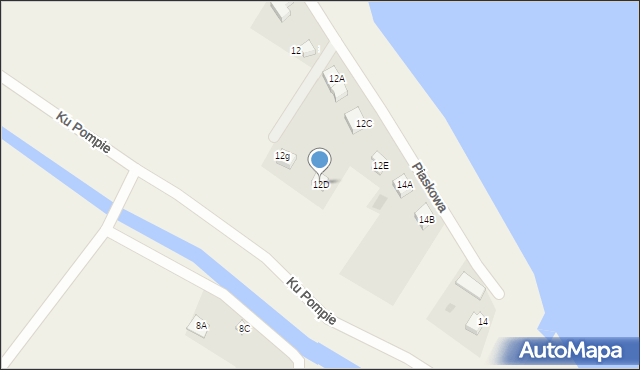 Wiślinka, Piaskowa, 12D, mapa Wiślinka