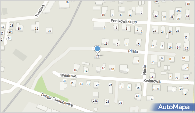 Władysławowo, Piłata Alojzego, ks., 12, mapa Władysławowo