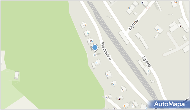 Wleń, Piastowska, 11, mapa Wleń