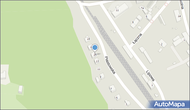 Wleń, Piastowska, 15, mapa Wleń