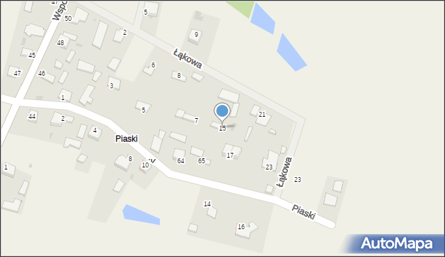 Włoszczowice, Piaski, 15, mapa Włoszczowice