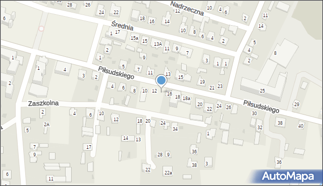 Wohyń, Piłsudskiego Józefa, marsz., 14, mapa Wohyń