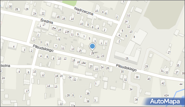 Wohyń, Piłsudskiego Józefa, marsz., 19, mapa Wohyń