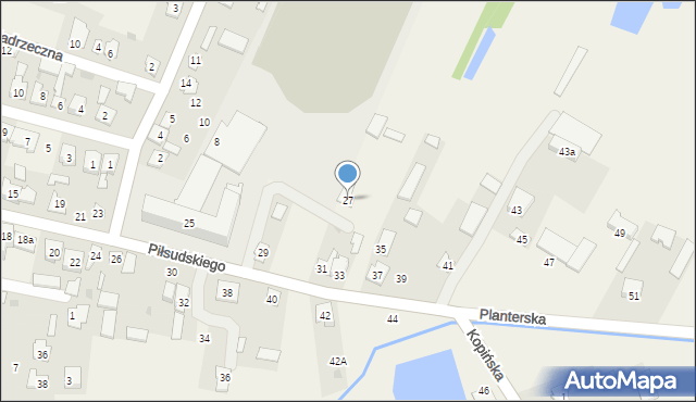 Wohyń, Piłsudskiego Józefa, marsz., 27, mapa Wohyń