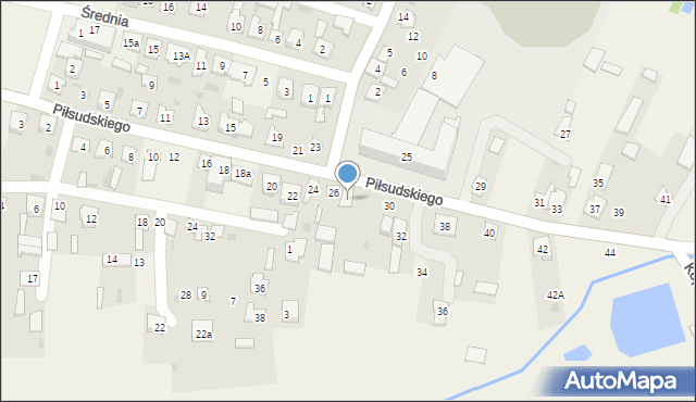 Wohyń, Piłsudskiego Józefa, marsz., 28, mapa Wohyń