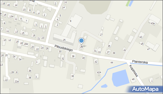 Wohyń, Piłsudskiego Józefa, marsz., 29, mapa Wohyń