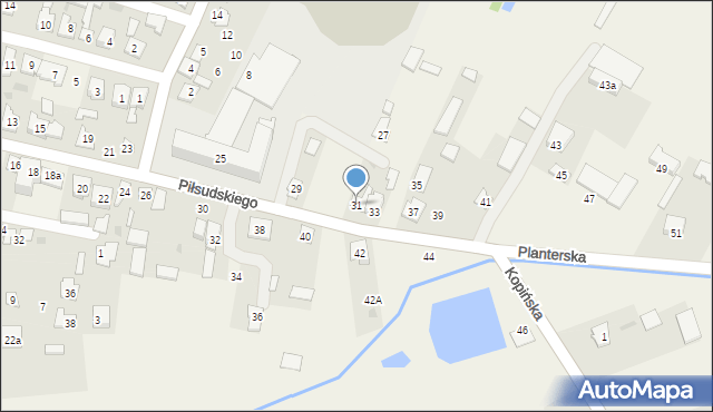 Wohyń, Piłsudskiego Józefa, marsz., 31, mapa Wohyń