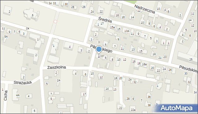 Wohyń, Piłsudskiego Józefa, marsz., 4, mapa Wohyń