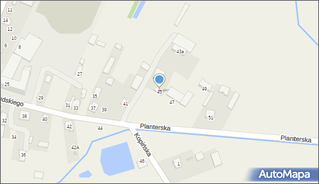 Wohyń, Piłsudskiego Józefa, marsz., 45, mapa Wohyń