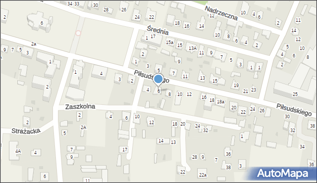Wohyń, Piłsudskiego Józefa, marsz., 6, mapa Wohyń