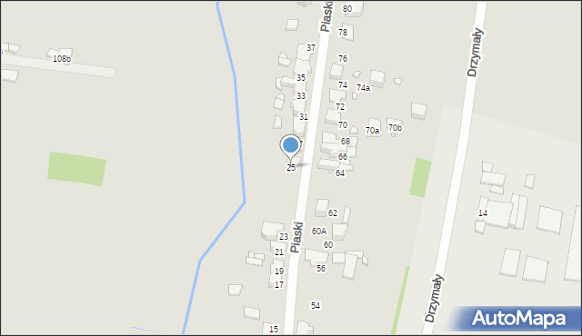 Wojkowice, Piaski, 25, mapa Wojkowice