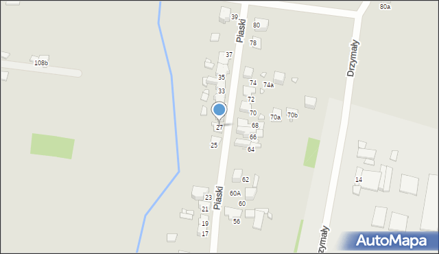 Wojkowice, Piaski, 27, mapa Wojkowice