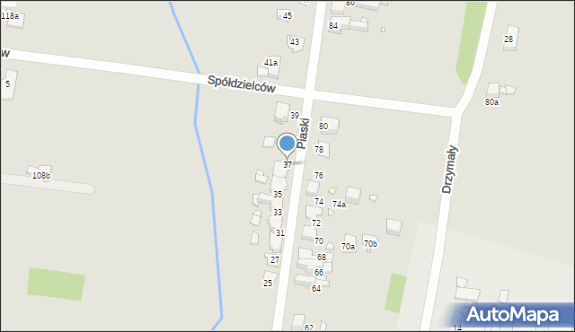 Wojkowice, Piaski, 37, mapa Wojkowice