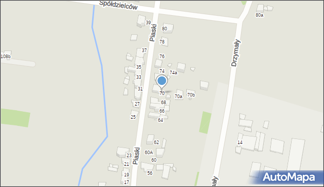 Wojkowice, Piaski, 70, mapa Wojkowice