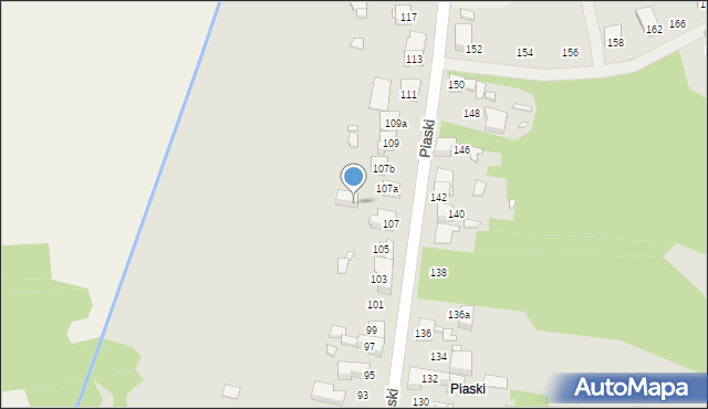 Wojkowice, Piaski, 70c, mapa Wojkowice