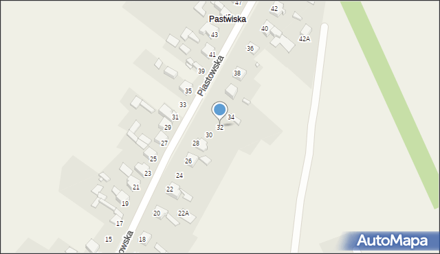 Wojkowice Kościelne, Piastowska, 32, mapa Wojkowice Kościelne