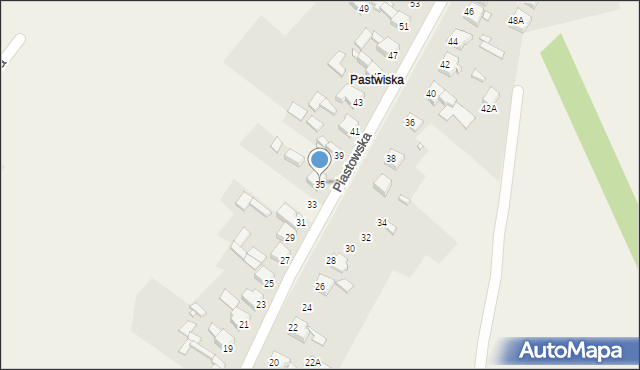 Wojkowice Kościelne, Piastowska, 35, mapa Wojkowice Kościelne
