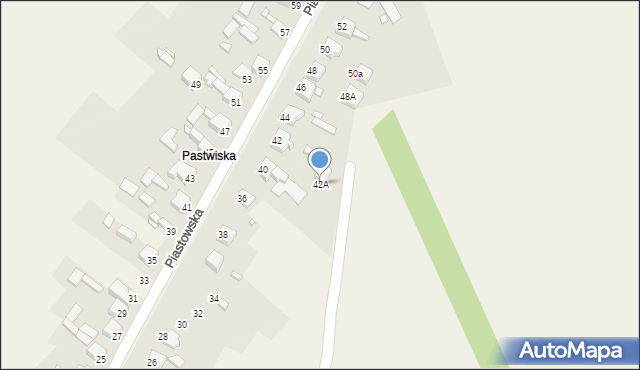 Wojkowice Kościelne, Piastowska, 42A, mapa Wojkowice Kościelne