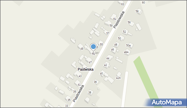 Wojkowice Kościelne, Piastowska, 51, mapa Wojkowice Kościelne