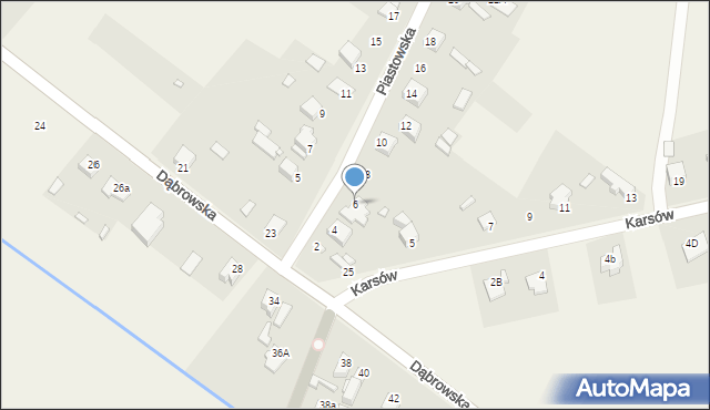Wojkowice Kościelne, Piastowska, 6, mapa Wojkowice Kościelne