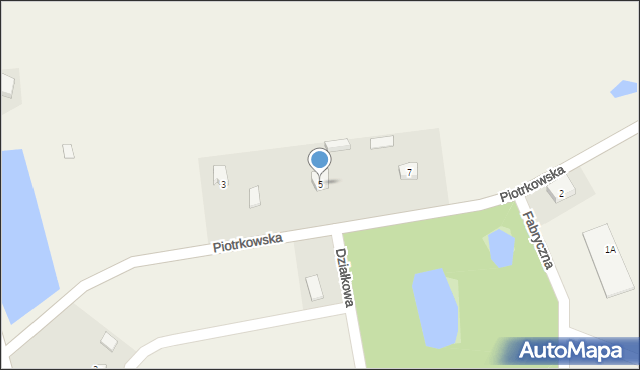 Wola Krzysztoporska, Piotrkowska, 5, mapa Wola Krzysztoporska