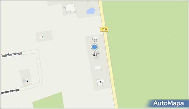 Wola Moszczenicka, Piotrkowska, 65a, mapa Wola Moszczenicka