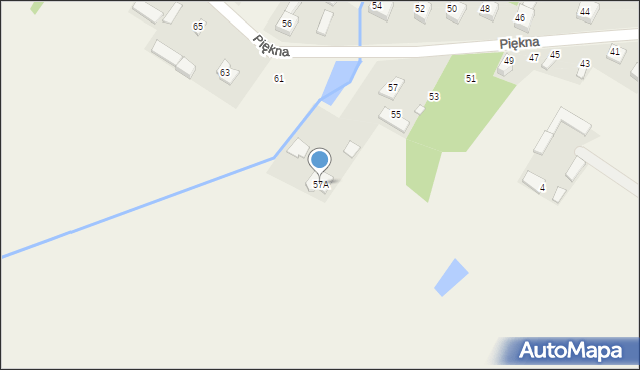 Wola Przypkowska, Piękna, 57A, mapa Wola Przypkowska