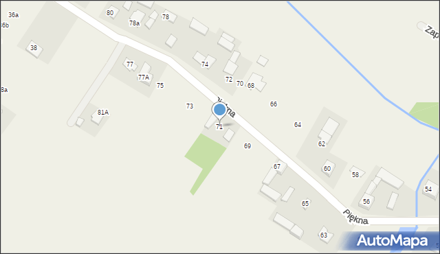 Wola Przypkowska, Piękna, 71, mapa Wola Przypkowska