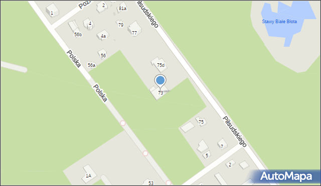 Wołomin, Piłsudskiego Józefa, marsz., 73, mapa Wołomin