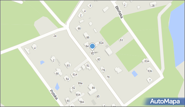 Wołomin, Piłsudskiego Józefa, marsz., 82, mapa Wołomin