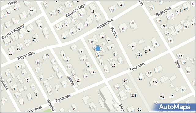 Wołomin, Piwna, 6, mapa Wołomin