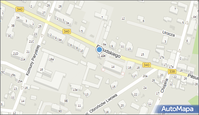 Wołów, Piłsudskiego Józefa, marsz., 12, mapa Wołów
